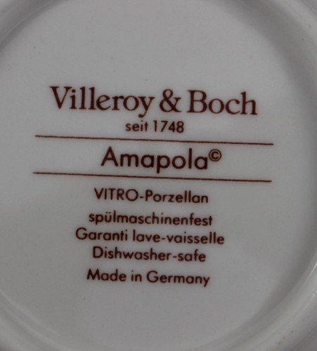 Villeroy Boch AMAPOLA 2 Soup/Cereal Bowls GOOD CONDITION - Picture 5 of 5