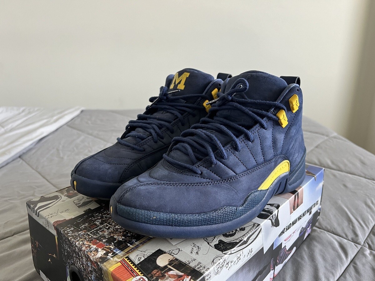 Michigan Size 12 Air Jordans Nike Air Jordan 12 Retro Michigan