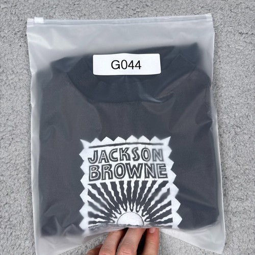 Camisa De Colección Jackson Browne Para Hombre Grande Negra Mirando Este Puntada Única Años 90 EE. UU. - Imagen 12 de 12