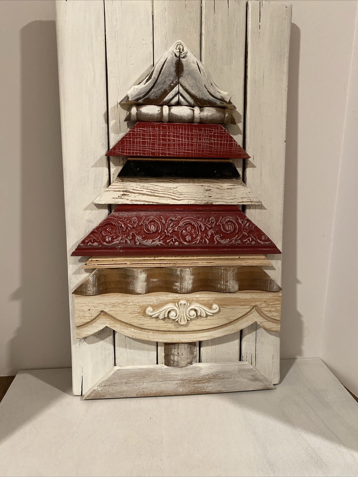 Repurposed Picture Frames Turned Into Wood Christmas Trees by Artist B.K.-image