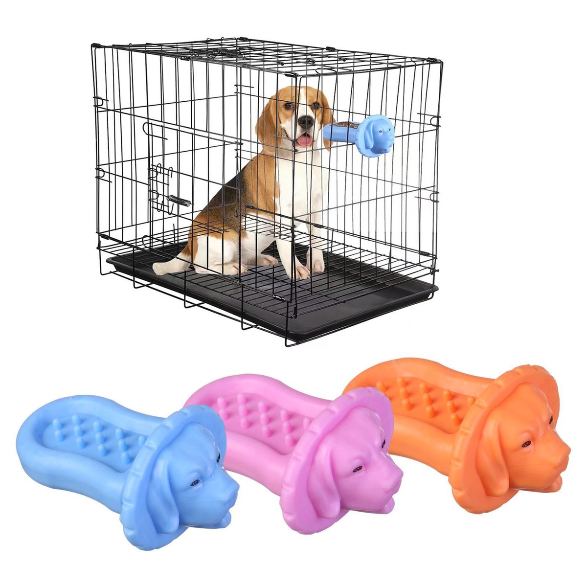 Dog Toy Puppy Chewing Crate Dog Licking Mat Chew Toys Crate Mount
