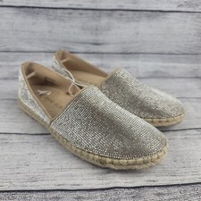 Anne Klein Women's Kaily-C Ballet Flat Shoes Rhinestones Covered Upper 5.5