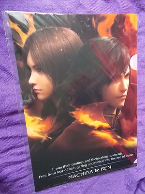 NEU SQUARE ENIX FINAL FANTASY TYPE-0 MACHINA & REM / A4 Größe DATEIORDNER   UK