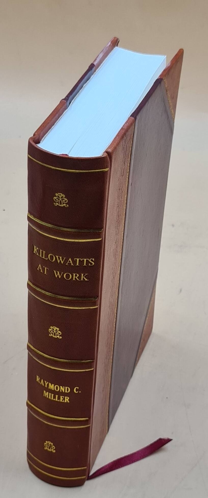 Detroit Edison Company History Kilowatts at Work Leather Bound Edition  