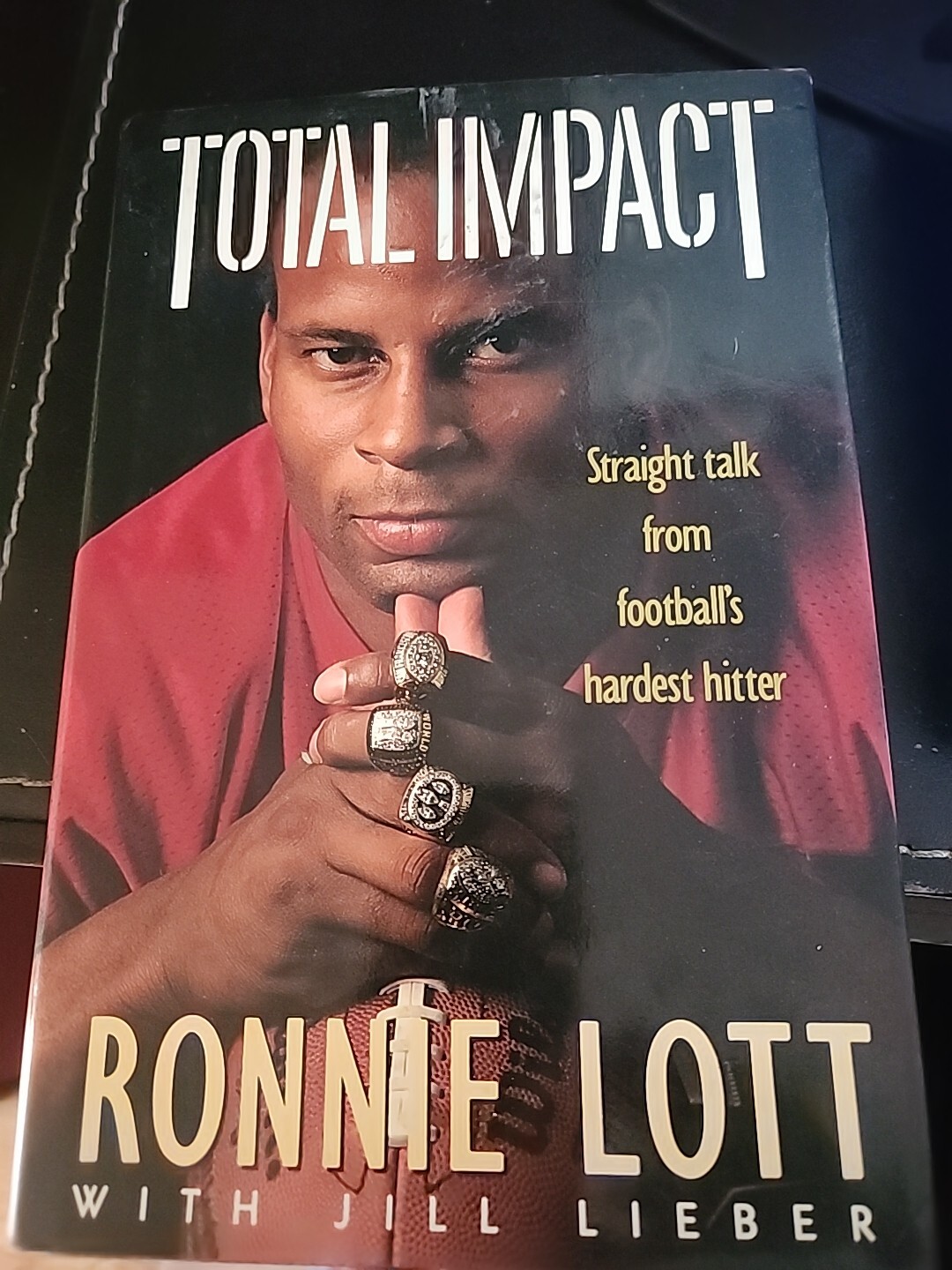 Ronnie Lott SIGNED Total Impact San Francisco 49ers 1991 First Edition Hardcover
