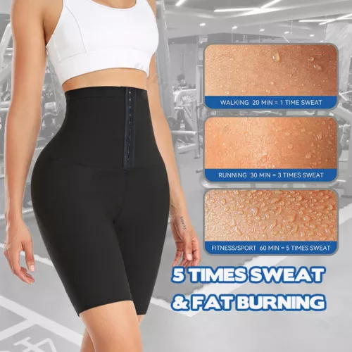 Sauna Leggings für Damen Jogginghose High Waist Kompressionsshorts Abnehmen Hot - Bild 3 von 43