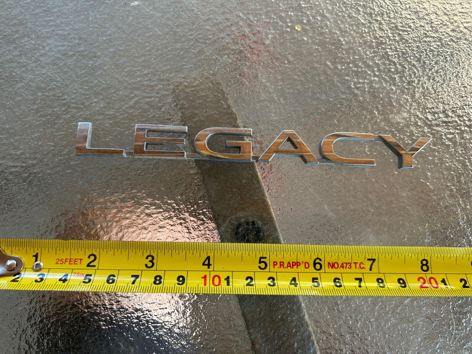 Subaru Legacy Impreza Crosstrek Symmetrical AWD Emblem Rear Trunk Chrome Badge