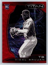 2022 Panini Chronicles Titan Vidal Brujan Rookie Ruby Wave Prizm #/199 RC #8