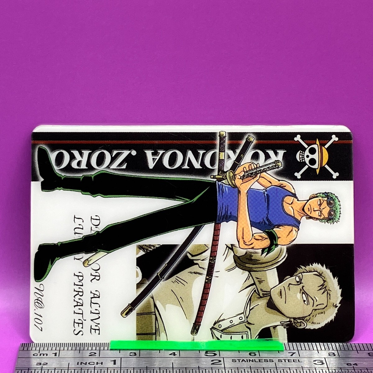 ONE PIECE - みーころ No.107 Roronoa Zoro One Piece Gummy Card Trading Card Bandai