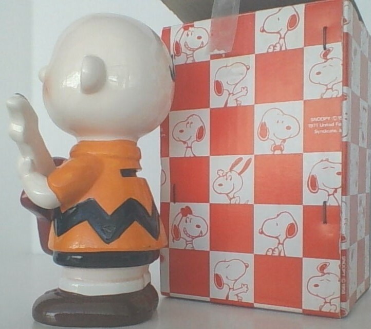 Vintage Peanuts Snoopy Charlie Brown Bank Mint Condition W