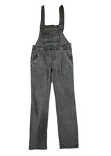 Free People We The Free Overalls Distressed Black Denim Women Size 27