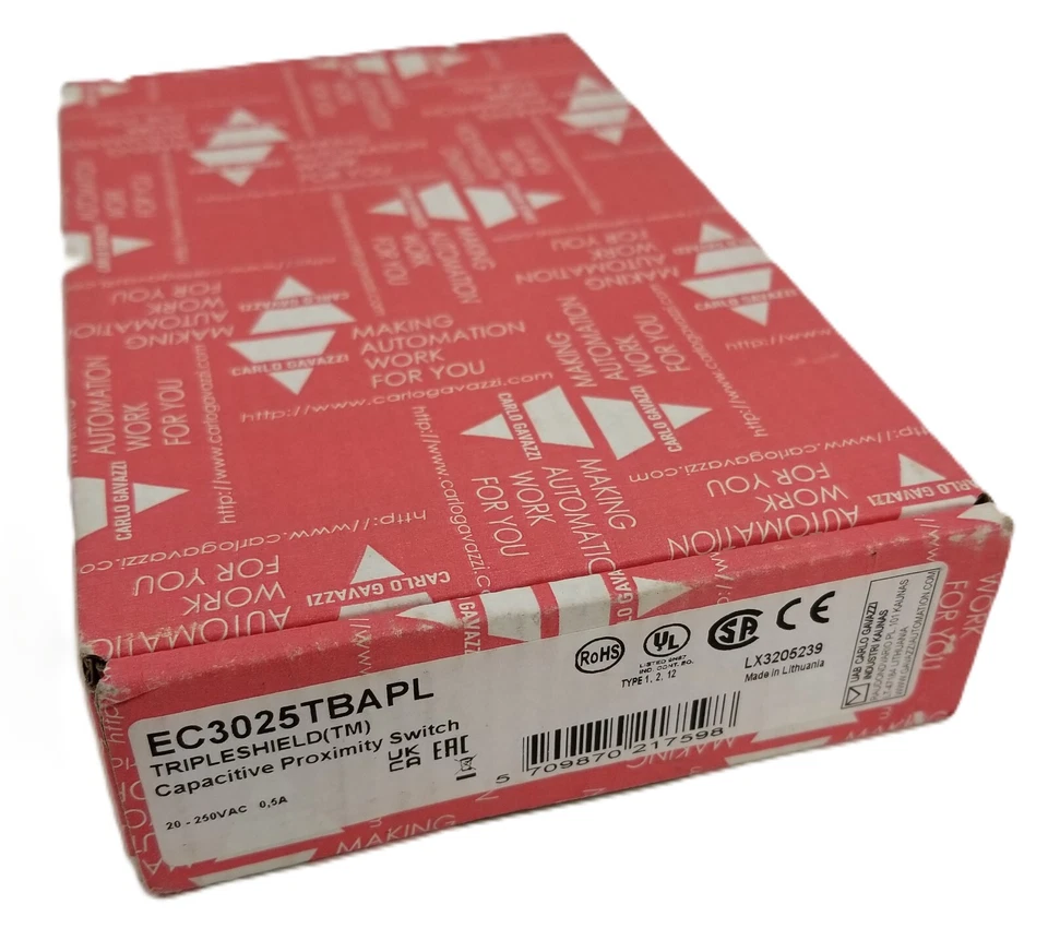 Carlo Gavazzi EC3025TBAPL Capacitive Proximity Switch TRIPLESHIELD 25mm NEW - Image 2 of 4