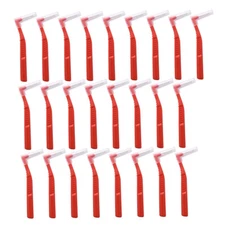 25pcs Interdental Angle Brushes Cleaners Floss Sticks Tooth Head Oral Hygiene