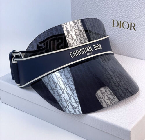 Christian Dior DIORCLUB V1U 58Y Matte Blue Visor Adjustable Hat 