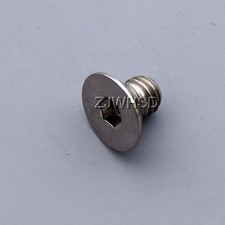 M6 x 8 Ti Titanium Screw Bolt Allen Hex Socket Flat Head Aerospace Grade Bicycle