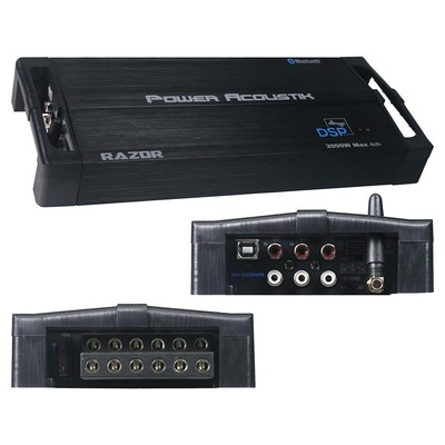 Power Acoustik RZ4-2000DSP 4-Channel Amplifier W/Digital Sound Processor Amp
