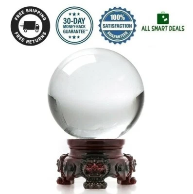 AMALOG Bola De Cristal Con Soporte Decorativa Mistico Adivinacion Feng Shui Energia