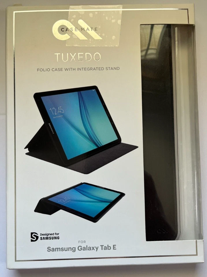 Case Mate Tuxedo Folio Case with Integrated Stand for Samsung Galaxy Tab E - Image 4 of 4