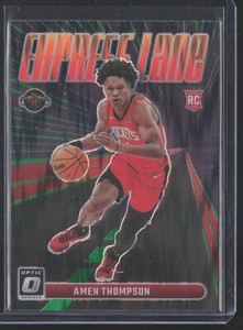 2023-24 Panini Donruss Optic Express Lane Green Shock #2 Amen Thompson RC