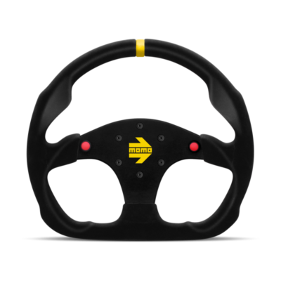 momoページ Momo Mod 30 320MM W/ Buttons Black Suede Racing Steering Wheel