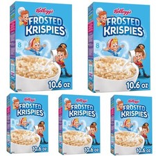 5x Kellogg's Frosted Krispies Breakfast Cereal 10.6 oz - 5 PACK