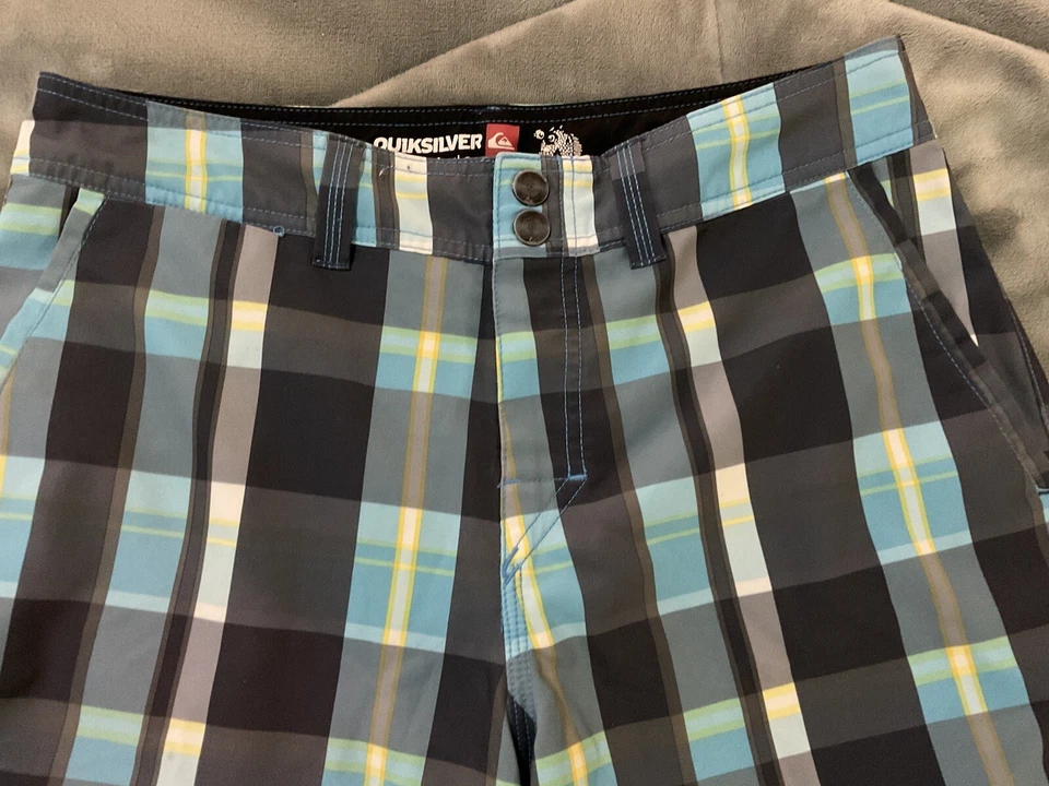 Bañador corto Quiksilver Amphibians Board para hombre 32 cuadros multicolor Foto 4 de 4