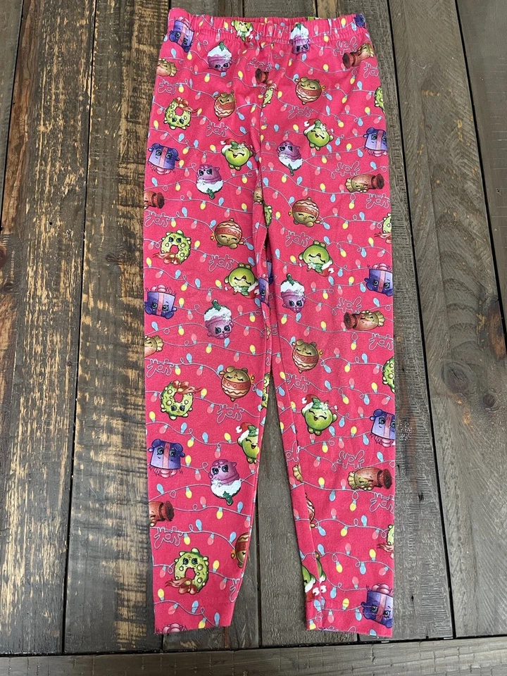 shopkinds girls pajamas happy holidays PJ set size 4 - Image 3 of 4