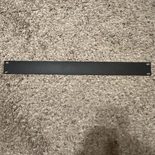 1RU 19" x 1.75" Rack Mount Blank Black Steel