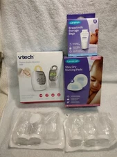 VTech Audio Baby Monitor, Nursing Pads, NreastMilk Storage Bags & 6 Bottles NEW!