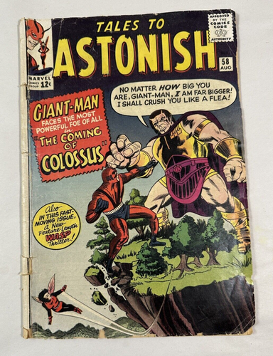 Tales to Astonish 58 Lower Grade 1st Appearance Colossus Jack Kirby Art 1964