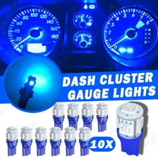 NEW T10 10PCS LED Car Instrument Panel Cluster Dash Dashboard Gauge Light Bulbs