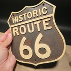 Antique Vintage Style Cast Iron Historic Route 66 Plaque Sign — photo 9