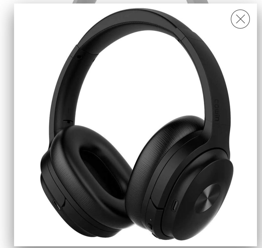 COWIN SE7 Black Active Noise Cancelling Headphones Bluetooth Wireless
