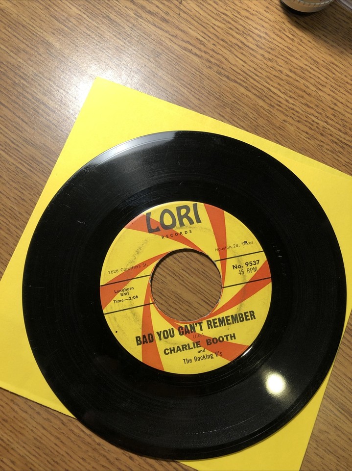 CHARLIE BOOTH 45 Lord Made Man / Bad You Can’t Remember LORI Texas