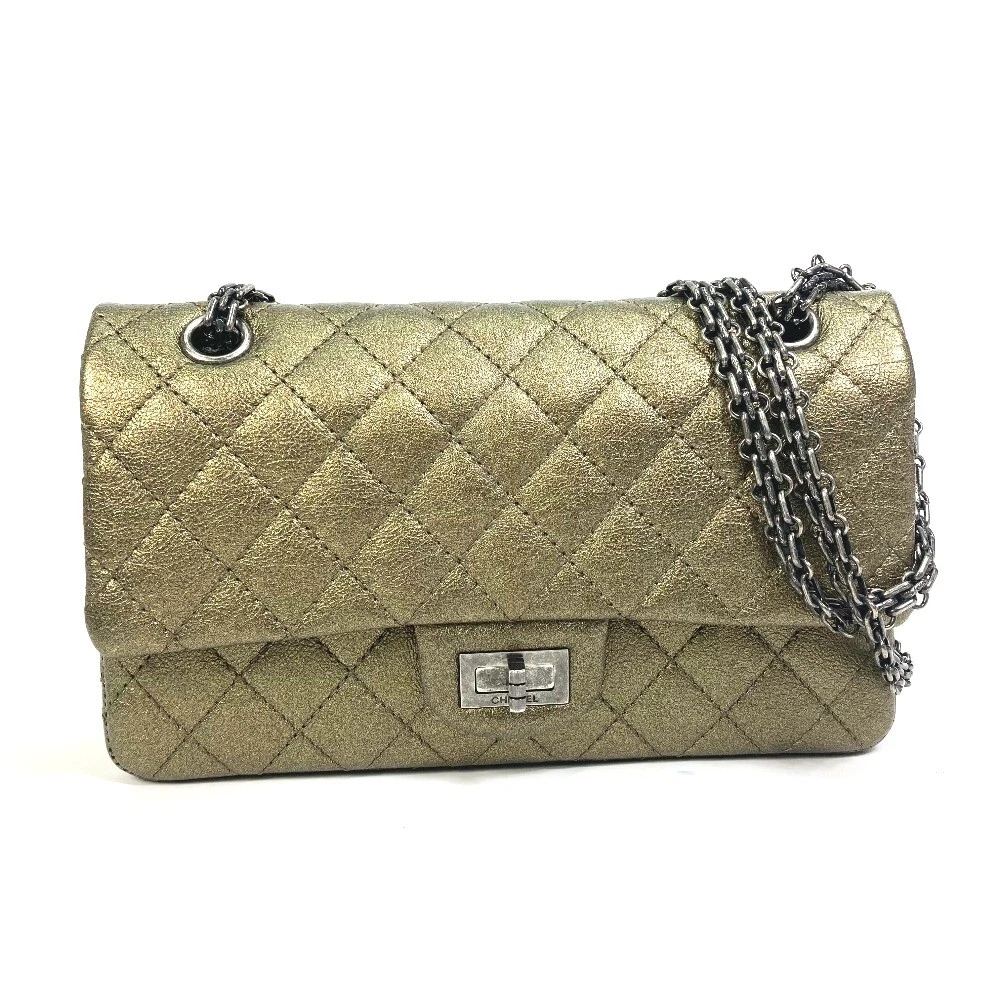 Vintage Chanel 2.55 Lambskin Leather Quilted Shoulder Bag – Mint