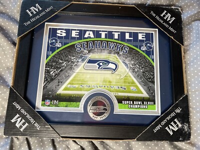 Seattle Seahawks Highland mint stadium framed photo