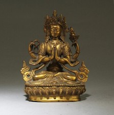 Chinese Bronze Bodhisattva Statue