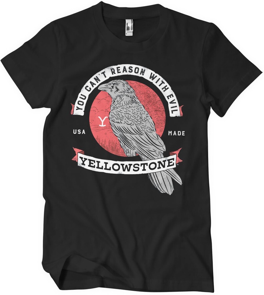 Футболка Yellowstone You Cant Reason With Evil черного цвета