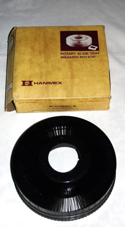 Hanimex Rotary Slide Carousel Tray 100 2"x2" Slides Fits Many Others Lot of 5 - Image 2 of 3
