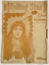 Falling Star Reverie 1903 Sheet Music by Ben Richmond - Large Format