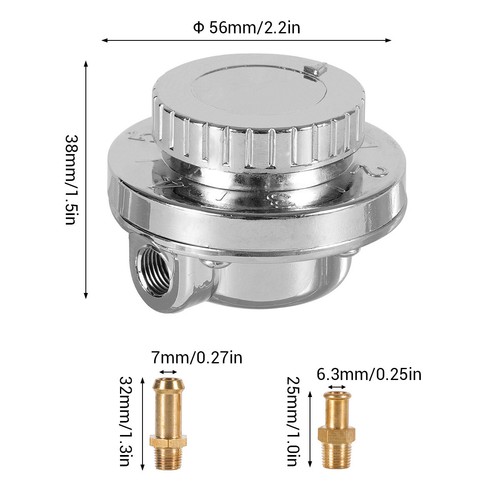 1-5 PSI Universal Adjustable Fuel Pressure Regulator Kit For Carburetor Engine - Picture 2 of 9