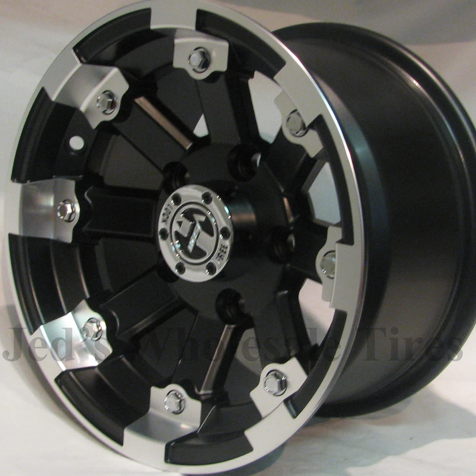 4) Llantas de 14" para Yamaha Grizzly 550 2007-2013 4x4 IRS 393 MBML aluminio Foto 3 de 4