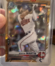 Topps Bowman Chrome Draft Sapphire Austin Martin #BDC-19 Gold /15 Rookie Twins