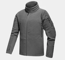 Mens Tactical Recon Fleece Jacket Zip Army Hoodie Combat Warm Casual Hoody /