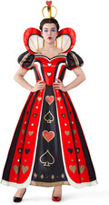 Spooktacular Creations Women's Red Heart Queen Costume, Halloween Dress Set