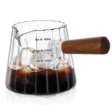 6oz Glass Espresso Cups with Spout, Espresso Accessories, Espresso Shot Glass...