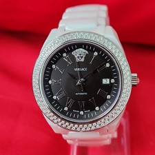 Versace Unisex Watch DV One 01AC Automatic Ceramic Factory Diamonds Retail $5000