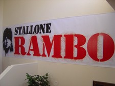 RAMBO, movie Banner, Authentic Original 