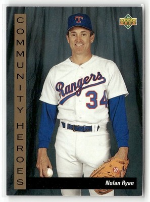 1993 Upper Deck - Community Heroes Nolan Ryan #37 Rangers HOF NM