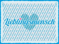 Blechschild 30X40 Cm Lieblingsmensch Blaues Herz Deko Schild Deko Geschenk Schi